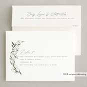 "aurelia" - Holiday Birth Announcement Cards in Snow by Erin L. Wilson - FREE Recipient Addressing