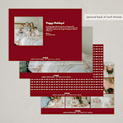 "Best Gift" - Holiday Birth Announcement Cards in Berry by Hudson meet Rose - Back of Card Options