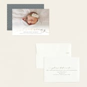 "Treasured" - Birth Announcements in Slate by Sarah Brown - Assembled
