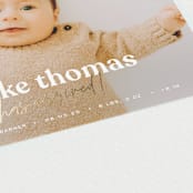 "News" - Birth Announcements in Swiss Coffee by Sara Hicks Malone - Detail