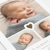 "our little sweetheart" - Birth Announcements in Fawn by Jen Tips - Detail