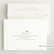 "our little sweetheart" - Birth Announcements in Fawn by Jen Tips - FREE Recipient Addressing