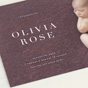 "Jubilee" - Birth Announcements in Milk by Lauren Chism - Detail