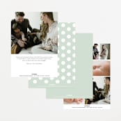 "Mist" - Birth Announcements in Parchment by Everett Paper Goods - Back of Card Options