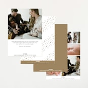"Starlit Sky" - Birth Announcements in Cloud by Molly Wiggins - Back of Card Options