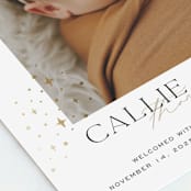 "Starlit Sky" - Birth Announcements in Cloud by Molly Wiggins - Detail