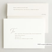 "Stylish Meet" - Birth Announcements in Cotton by Carolyn MacLaren - FREE Recipient Addressing