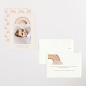 "Rainbow Sky" - Birth Announcements in Blush by Angela Thompson - Assembled