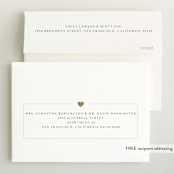 "Lovely" - Birth Announcements in Ink by Kasia Labocki - FREE Recipient Addressing