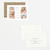 "Delicate Foliage" - Birth Announcements in Onyx by Brandy Folse - Assembled