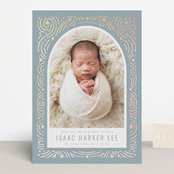 "Star Bright" - Birth Announcements in Slateblue by Meggy Masters - Front