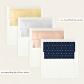 "So Current" - Birth Announcements in Navy by Carolyn MacLaren - Envelope Liner Options