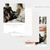 "Tiny Sprigs" - Birth Announcements in Latte by Kristie Kern - Back of Card Options