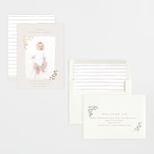 "Tiny Sprigs" - Birth Announcements in Latte by Kristie Kern - Assembled