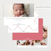 "Elegant frame" - Birth Announcements in Rose by Kelly Schmidt - Back of Card Options