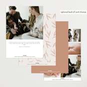 "Modern Botanica" - Birth Announcements in Rose by Oma N. Ramkhelawan - Back of Card Options