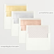 "Modern Botanica" - Birth Announcements in Rose by Oma N. Ramkhelawan - Envelope Liner Options