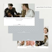 "Flourished" - Birth Announcements in Ice by Everett Paper Goods - Back of Card Options