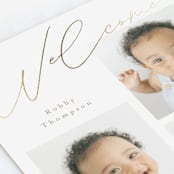 "Galleryish" - Birth Announcements in Snow by AK Graphics - Detail