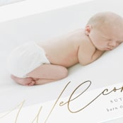 "Charming Welcome" - Birth Announcements in Milk by Carolyn MacLaren - Detail