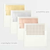 "Charming Welcome" - Birth Announcements in Milk by Carolyn MacLaren - Envelope Liner Options