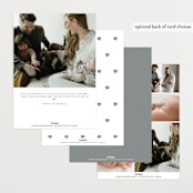 "Tiny Heart" - Birth Announcements in Snow by AK Graphics - Back of Card Options