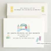 "Toy Blocks" - Birth Announcements in Pastel by Elly - FREE Recipient Addressing