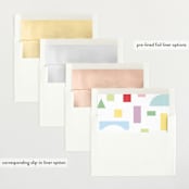 "Toy Blocks" - Birth Announcements in Pastel by Elly - Envelope Liner Options