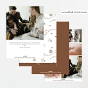 "Galaxy" - Birth Announcements in Mocha by Alethea and Ruth - Back of Card Options