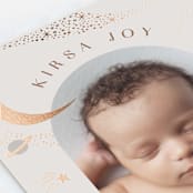 "Galaxy" - Birth Announcements in Mocha by Alethea and Ruth - Detail