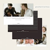 "Delicate Welcome" - Birth Announcements in Cloud by Olivia Raufman - Back of Card Options