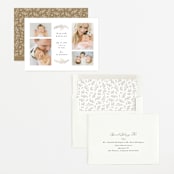 "Delicate Foliage" - Birth Announcements in Onyx by Brandy Folse - Assembled