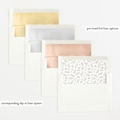"Delicate Foliage" - Birth Announcements in Onyx by Brandy Folse - Envelope Liner Options