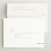 "Stylish Meet" - Birth Announcements in Cotton by Carolyn MacLaren - FREE Recipient Addressing