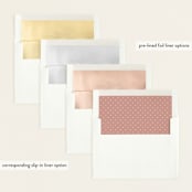 "Jubilee" - Birth Announcements in Milk by Lauren Chism - Slip-In Envelope Liners