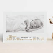 "welcome aboard!" - Birth Announcements in Chalk by Rebecca Durflinger - Front