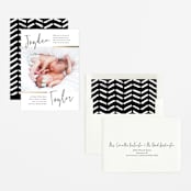 "Double the Love" - Birth Announcements in Silk by Pink House Press - Assembled