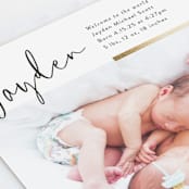 "Double the Love" - Birth Announcements in Silk by Pink House Press - Detail