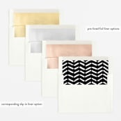 "Double the Love" - Birth Announcements in Silk by Pink House Press - Envelope Liner Options