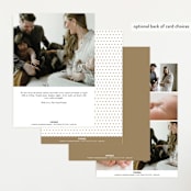 "gilded introduction" - Birth Announcements in Milk by Susan Asbill - Back of Card Options