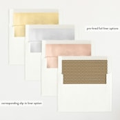 "gilded introduction" - Birth Announcements in Milk by Susan Asbill - Envelope Liner Options