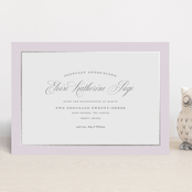 "Bon Bon" - Birth Announcements in Wisteria by Megan Davis - Front