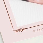 "Delicate" - Birth Announcements in Blush by Lauren Chism - Close-Up
