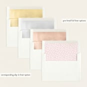 "Delicate" - Birth Announcements in Blush by Lauren Chism - Slip-In Envelope Liners