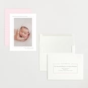 "Simply Serene" - Birth Announcements in Blush by Lauren Chism - Assembled
