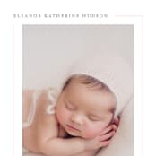 "Simply Serene" - Birth Announcements in Blush by Lauren Chism - Detail