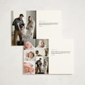 "Simple Happiness" - Birth Announcements in Seagrass by Claudia Orengo - Interior Options
