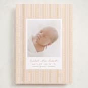 "patterned stripes" - Birth Announcements in Blush by Ellen Schlegelmilch - Front