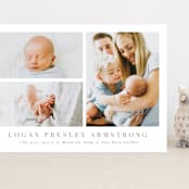 "Menil" - Birth Announcements in Fawn by Megan Davis - Front