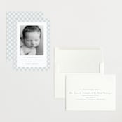 "Checked" - Birth Announcements in Sky by Lea Delaveris - Assembled